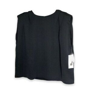 Just Fab NWT Sleeveless Career Blouse Boxy Fit in Black Size Women's Large Event